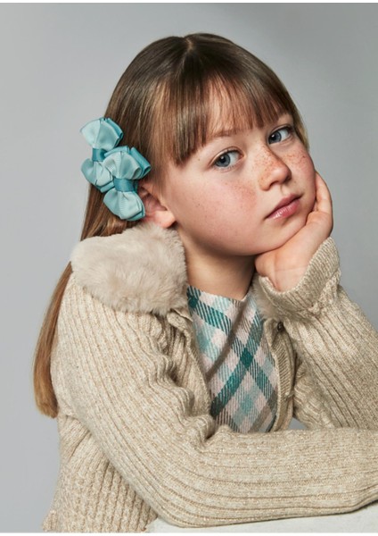 Takma Yaka Kız Çocuk Triko HIRKA_MNVS4362