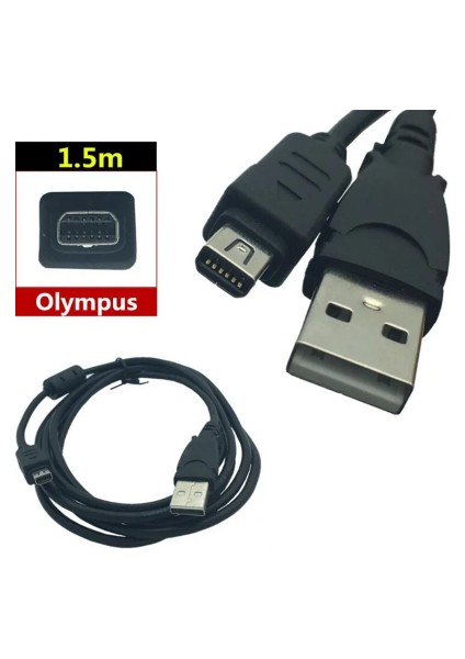 Olympus Uyumlu Dijital Fotoğraf Makina Kablosu Cb-Usb5/cb-Usb6 12 P USB 12 Pin Kablo fiyatları