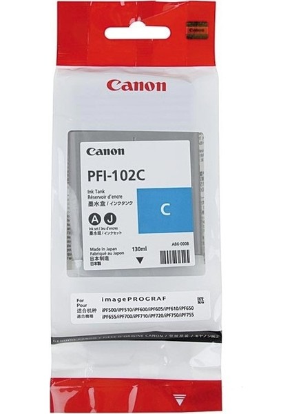 PFI-102C Mavi Kartuş