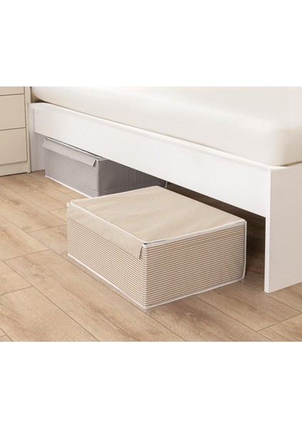 Tekno Trust 5 Adet Çok Amaçlı Kapaklı Kutu Baza Boy Kahverengi 50 x 40 x 19 cm fırsatları