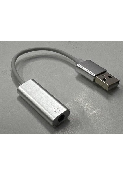 Tek Girişli USB Ses Kartı Kulaklık Mifrofon Tek Girişli USB Ses Kartı