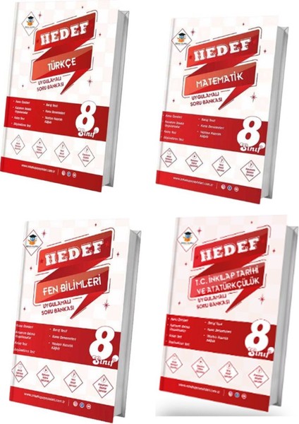 8. Sınıf Türkçe+Matematik +Fen Bilimleri+T.c. Inkılap Tarihi ve Atatürkçülük Hedef Uygulamalı Soru Bankası