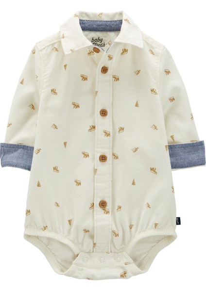 Erkek Bebek Gömlek Body