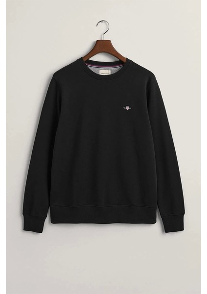 Erkek Siyah Regular Fit Sweatshirt