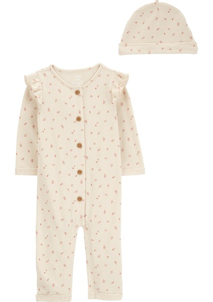 Kız Bebek Uzun Kollu Tulum Set 2'li Paket