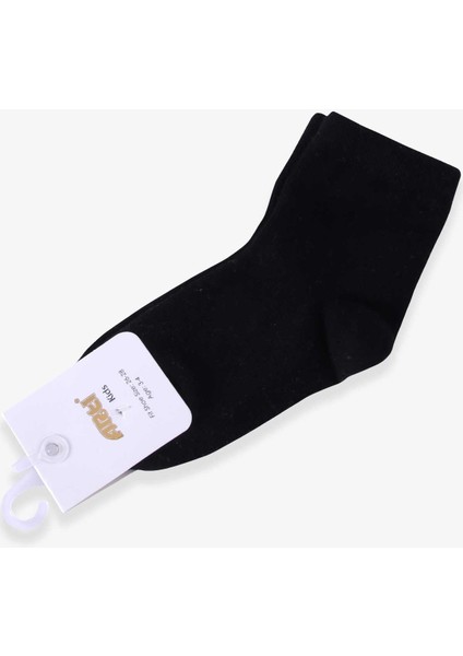 Erkek Çocuk Soket Çorap 3-4-13-14 Yaş, Siyah
