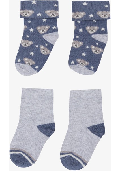 Erkek Bebek Soket Çorap 2 Li Sevimli Koala Baskılı 0-24 Ay, Karışık Renk fiyatları
