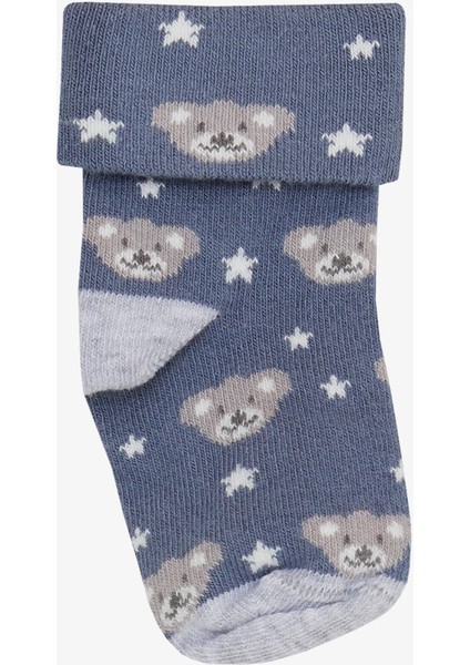 Erkek Bebek Soket Çorap 2 Li Sevimli Koala Baskılı 0-24 Ay, Karışık Renk modelleri