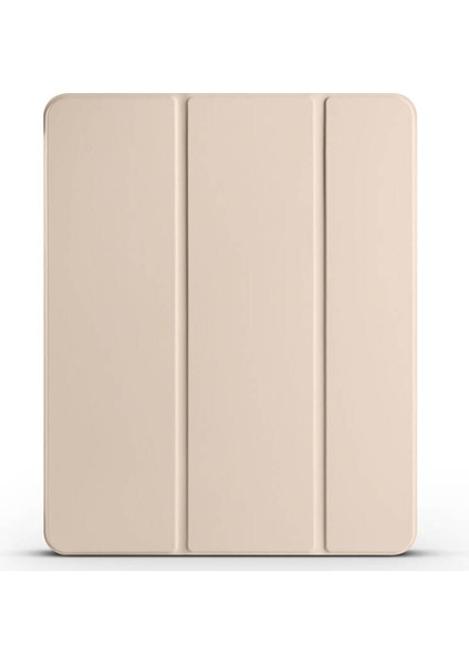 Apple iPad Pro 11 2024 M4 Kılıf Yatay Standlı Kalem Bölmeli Arkası Sert Pc Güçlü Mıknatıslı Smart Kılıf