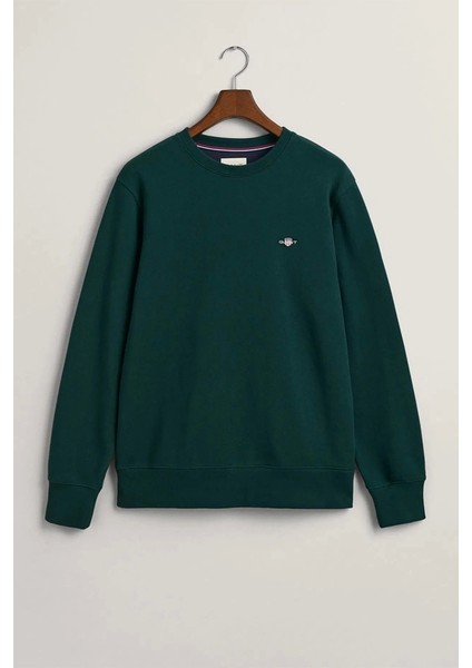 Erkek Yeşil Regular Fit Sweatshirt