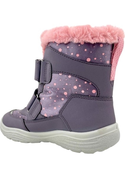 Kürklü Goretex Karbotu Genç Kız Mor