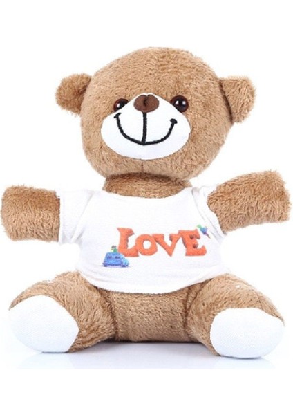 Love Tişörtlü Peluş Ayıcık