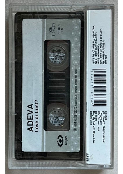 Adeva - Love or Lust? Kaset (Orjnal Dönem Kağıt Baskı Kaset)