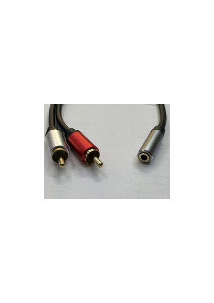 Dişi 3.5 mm Erkek 2 Rca Çecirici Kablo 2 Rca Erkek 3.5 Dişi Stereo Çevirici