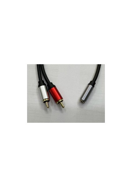 Dişi 3.5 mm Erkek 2 Rca Çecirici Kablo 2 Rca Erkek 3.5 Dişi Stereo Çevirici