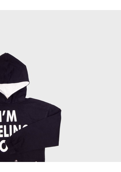 Genç Unisex Kapüşonlu Önden Baskılı Sweatshirt fiyatları