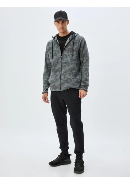 5WAM70021NK 04F Grı Desenlı Erkek Vıskoz Jersey Spor Sweatshırt fiyatları