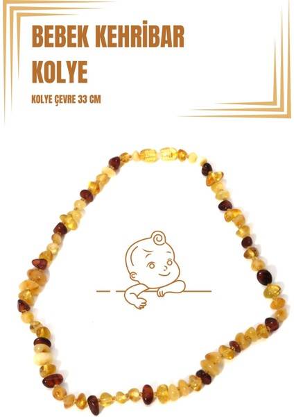 Kız/erkek Çocuk ve Bebek Kehribar Kolye SM-B-0188
