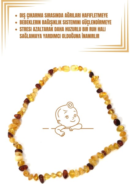 Kız/erkek Çocuk ve Bebek Kehribar Kolye SM-B-0188