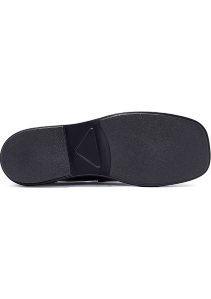 Kadın Siyah Deri Maskülen Loafer 24WFD141922 fırsatları