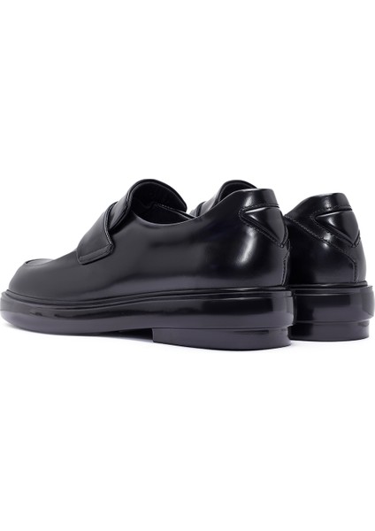 Kadın Siyah Deri Maskülen Loafer 24WFD141922 indirimleri