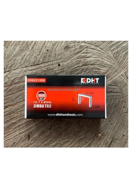 Zımba Teli Boy 8mm Mekanik Zımba Tabanca Teli Yüksek Kalite En 12,7mm