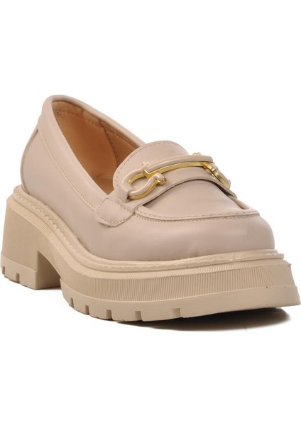 572377 Bej Cilt Kadın Günlük Ayakkabı