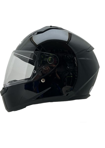 C10 Parlak Siyah Tam Kapalı Kask fiyatları