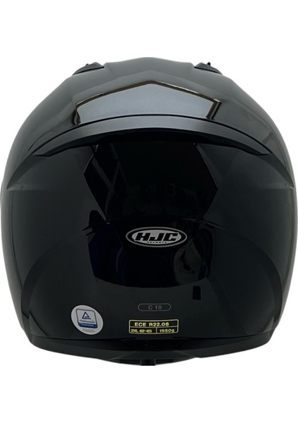 C10 Parlak Siyah Tam Kapalı Kask fırsatları