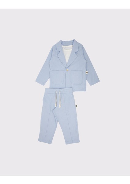 Erkek Bebek %100 Keten Kumaş Takım Elbise, 3'lü Takım_RG327 fırsatları