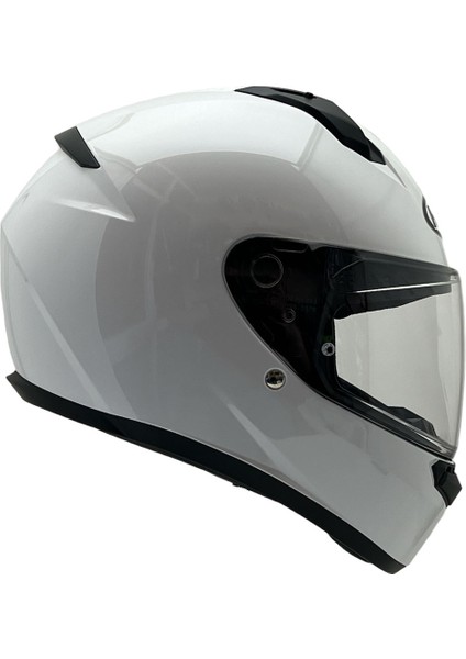 C10 Beyaz Tam Kapalı Kask