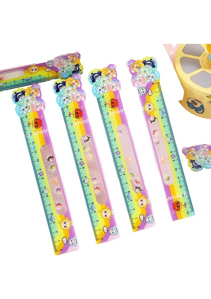 1 Adet Kawaii Sanrio Akrilik Cetvel Karikatür Hello Kitty Kuromi Pochacco Shaker Cetvel Çizim Aracı Bookmark Kırtasiye Öğrenci Hediye (Yurt Dışından)