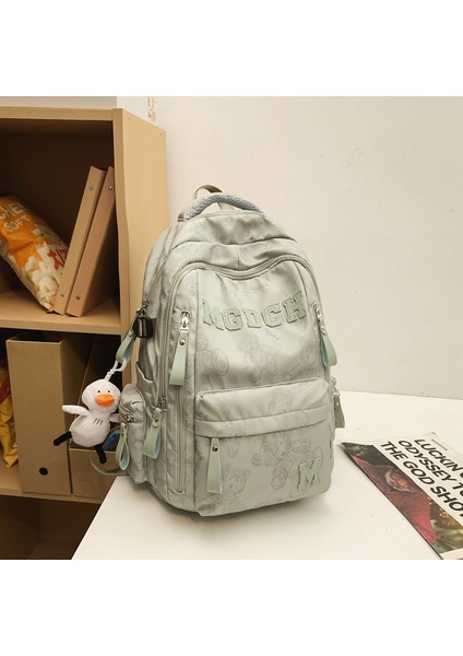 Sırt Çantası Büyük Kapasiteli Baskılı Ayı Sırt Çantası Ilkokul ve Ortaokul Öğrencileri Için Kore Tarzı Çok Yönlü Sırt Çantası (Yurt Dışından)