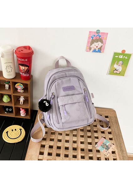 Küçük Ayı Okul Çantası Kız Kampüsü Basit Küçük Sırt Çantası Iyi Görünümlü Kız Işe Gidiş Mini Sırt Çantası (Yurt Dışından)