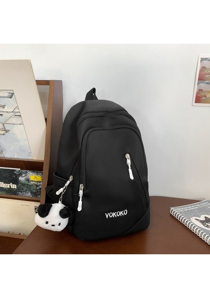 Kız Çocuk Okul Çantaları, Süt Sarısı, Ortaokul Öğrencilerinin Düz Renk Çok Yönlü Sırt Çantaları, Tatlı ve Yumuşak Kız Sırt Çantaları (Yurt Dışından)