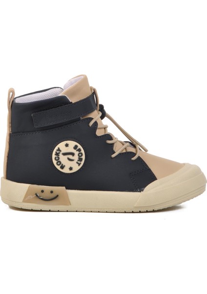 Lacivert-Bej Unisex Bilek Boy Çocuk Sneaker Walkway 17-B