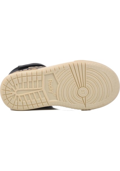 Lacivert-Bej Unisex Bilek Boy Çocuk Sneaker Walkway 17-B