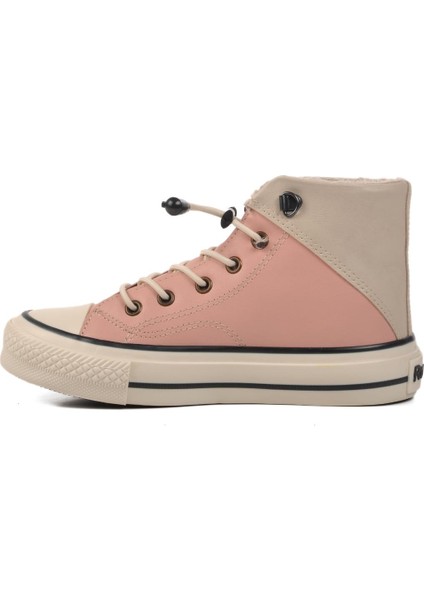 Pudra-Bej Içi Kürklü Bilek Boy Çocuk Sneaker Walkway 005-F modelleri