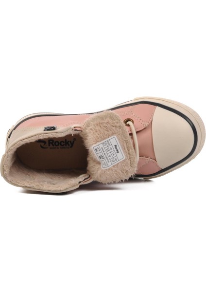 Pudra-Bej Içi Kürklü Bilek Boy Çocuk Sneaker Walkway 005-F fırsatları