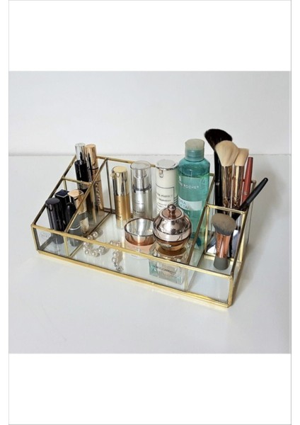 Tekno Trust Brass Glass -Pirinç- Y. Nesil Yeni 5'li Makyaj Kutusu (30 Cm) fiyatları