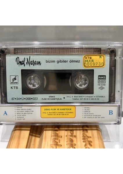 Ünal Narçın ‎– Bizim Gibiler Ölmez Kaset