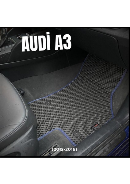 Audi A3 (2012-2016) Yeni Nesil Akıllı Oto Paspas (Siyah)