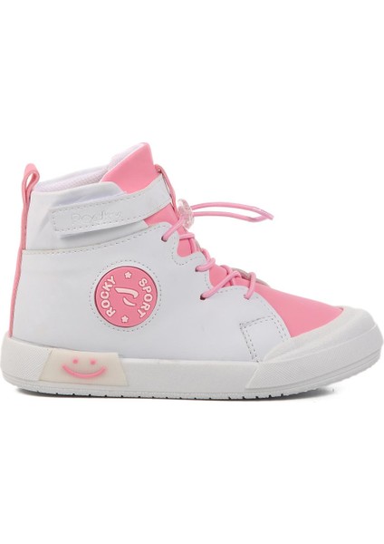 Beyaz-Pudra Unisex Bilek Boy Çocuk Sneaker Walkway 17-B fiyatları