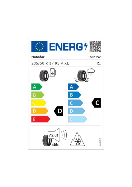 205/50 R17 93V Xl Fr Mp93 Nordicca Kış Lastiği (Üretim Yılı: 2024)