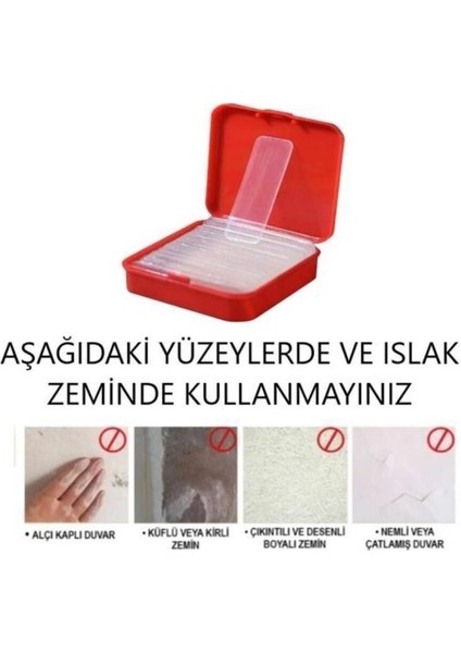 60 adet çift taraflı yapıştırıcı bant şeffaf ız bırakmayan duvar poster süs balon bandı 1 x 4 cm