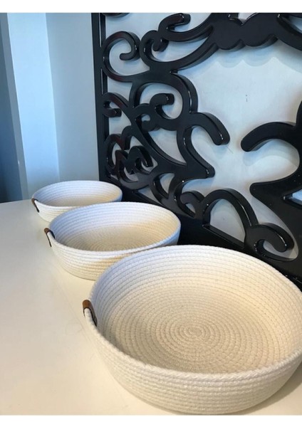 Tekno Trust : 3lühasır Sepet,havlu Sepeti, Mutfak ve Banyo Organizeri, Çok Amaçlı Sepet Takımı,