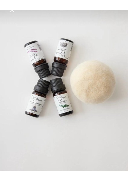 Woolyball Çamaşır Kurutma Makinası Için Uçucu Yağlar Seti 4 Adet 10 Ml.( 1 Adet Yün Kurutma Topu Xl Hediye) fırsatları