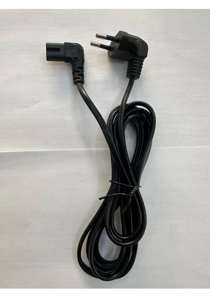 90 Derece Televizyon Power Kablo 2.5 Metre L Teyp Power Kablo