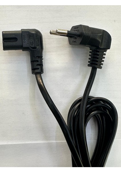 90 Derece Televizyon Power Kablo 2.5 Metre L Teyp Power Kablo
