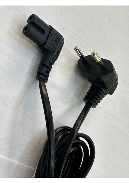 90 Derece Televizyon Power Kablo 2.5 Metre L Teyp Power Kablo